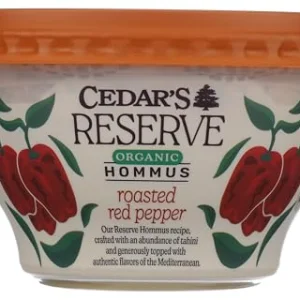 CEDARS MEDITERRANEAN FOOD Organic Cedar's Reserve Red Pepper Hommus, 10 OZ