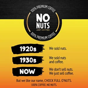 Chock Full oâNuts New York Roast, Dark Roast Ground Coffee â Gourmet Arabica Coffee Beans â Bold, Full-Bodied and Intense Coffee (23 Oz. Can)