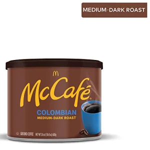 McCafe Colombian, Medium-Dark Roast Ground Coffee, 24 oz Canister