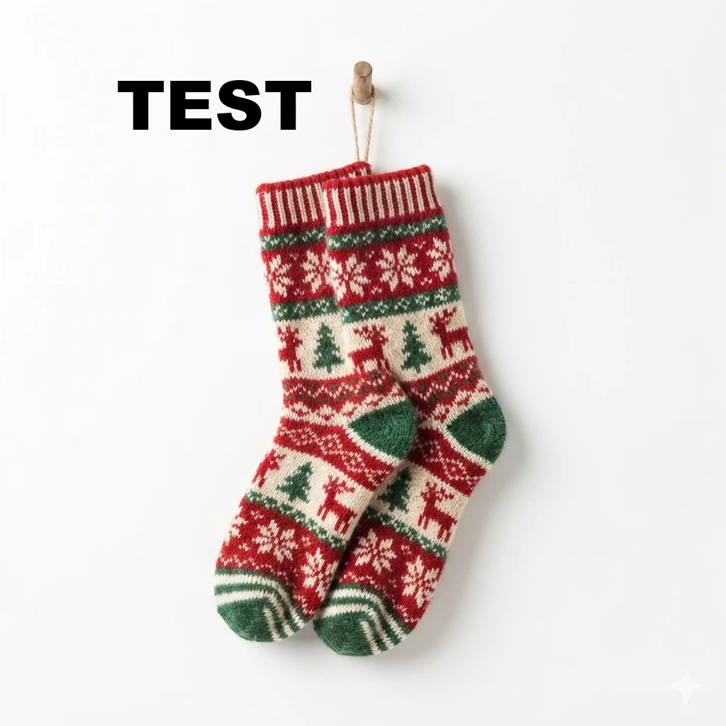 Pairs of Nordic Inspired Beautiful Christmas Socks