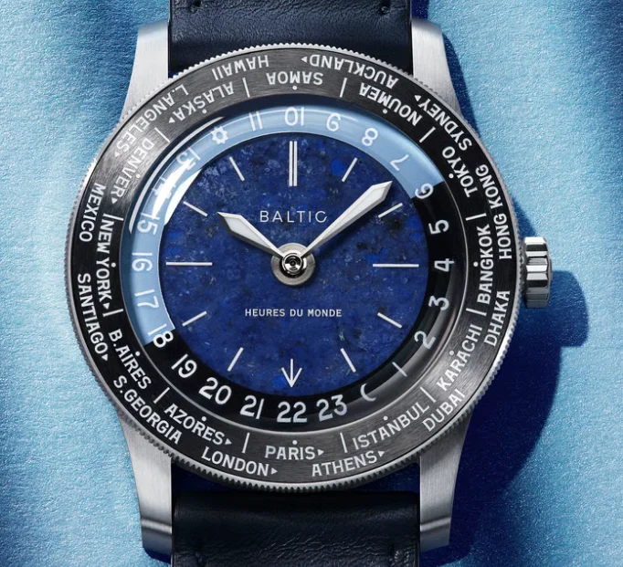 Baltic Heures du Monde Worldtimer - Sodalite