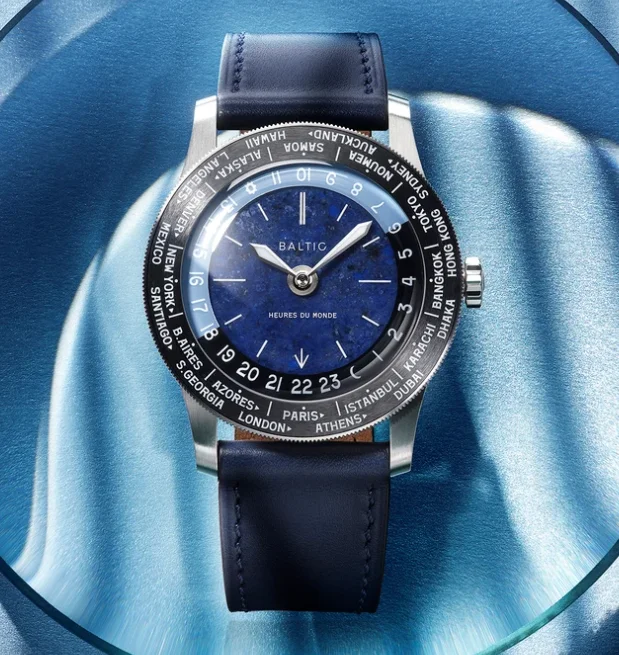 Baltic Heures du Monde Worldtimer - Sodalite