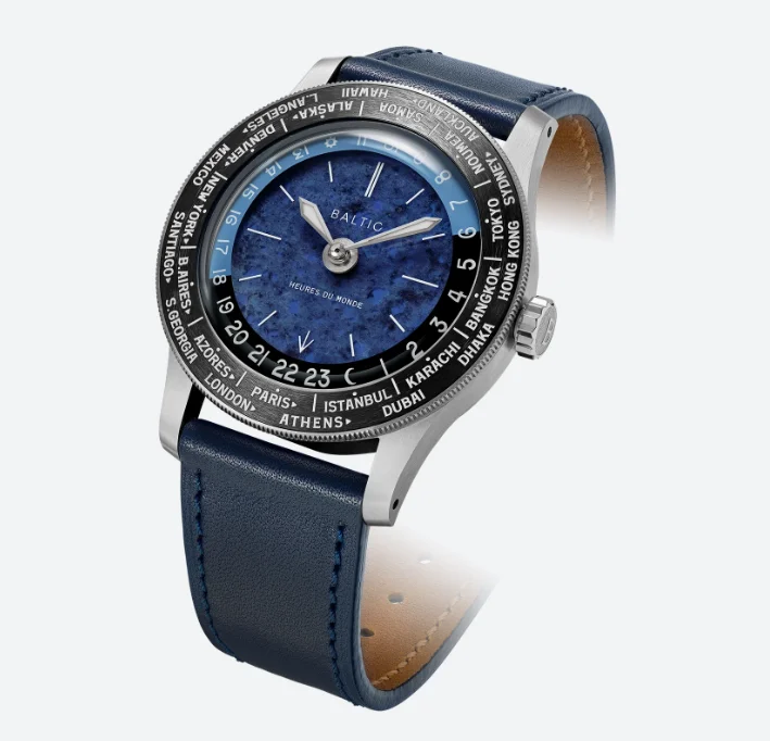Baltic Heures du Monde Worldtimer - Sodalite