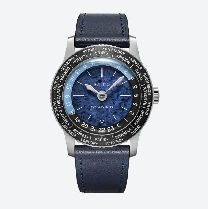 Baltic Heures du Monde Worldtimer - Sodalite