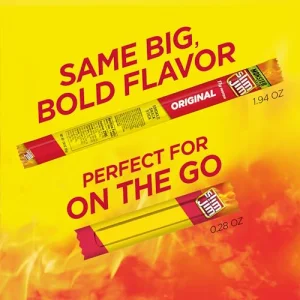 Slim Jim Smoked Meat Sticks, Original Flavor, 6g Protein Per Serving, Snack Size, 0.28 oz. (46 Count)
