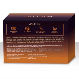 VALITIC Kojic Acid Dark Spot Remover Soap Bars with Vitamin C, Retinol, Collagen, Turmeric - Original Japanese Complex Infused with Hyaluronic Acid, Vitamin E, Shea Butter, Castile Olive Oi