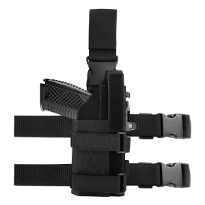 Universal Drop Leg Gun Holster fit Guns with Optic/Light/Laser, Adjustable Tactical Nylon Holster Compatible with Glock, S&W M&P, Sig, Springfield, 1911, Taurus, Ruger, Beretta, CANIK, HK, CZ and