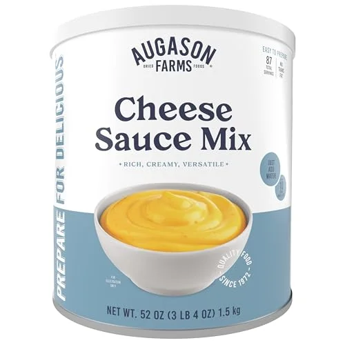 Augason Farms Cheese Sauce Mix Can, Emergency Food Supply, Everyday Meals, (Pack