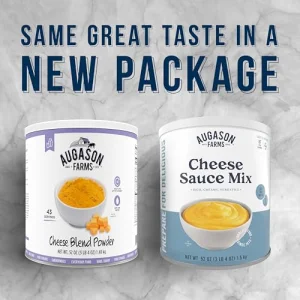 Augason Farms Cheese Sauce Mix Can, Emergency Food Supply, Everyday Meals, (Packaging May Vary)