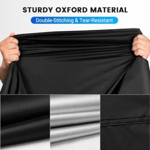 Favoto Motorcycle Cover All Season Universal Weather Quality Waterproof Sun Outdoor Protection Night Reflective with Lock-Holes & Storage Bag Fits up to 96.5