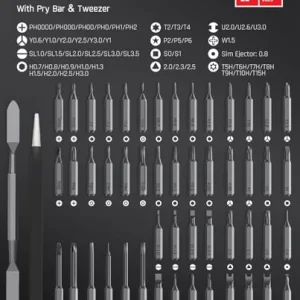 Fanttik E1 Max 3.7V Electric Screwdriver, Mini Precision Screwdriver Set, 50 Magnetic Bits, Magnetic Storage, 5/32ââHex, Repair Tool Kit for Electronics Phone Camera Laptop Watch