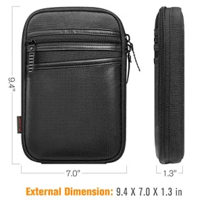 FINPAC Concealed Carry Gun Pouch, Soft Pistol Case Fanny Pack Waist Belt Firearm Bag with Holster for Handgun, Air Gun, Men, Women
