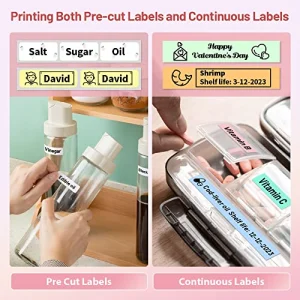 Phomemo Label Maker Machine, D30 Portable Handheld Bluetooth Mini Label Printer, Multiple Templates for Smartphone Thermal Small Label Maker Rechargeable Easy to Use for Home Office