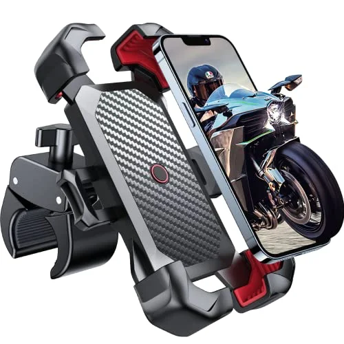 JOYROOM Motorcycle Phone Mount, [1s Auto Lock][100mph Military Anti-Shake] Bike 