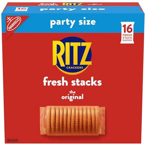 RITZ Fresh Stacks Original Crackers, Party Size, Travel Snacks, 23.7 oz (16 Mult