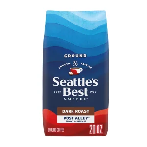 Seattleâs Best Coffee, Dark Roast Ground Coffee, Post Alley, 100% Arabica, 1 Bag (20 oz)