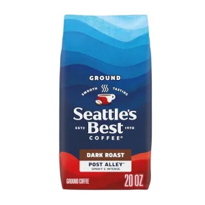 Seattleâs Best Coffee, Dark Roast Ground Coffee, Post Alley, 100% Arabica, 1 Bag (20 oz)
