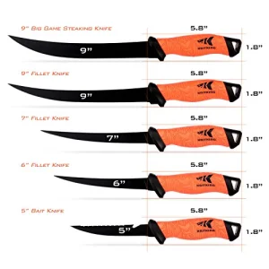 KastKing Fillet Knife and Bait Knife, Razor Sharp G4116 German Stainless-Steel Blade 5