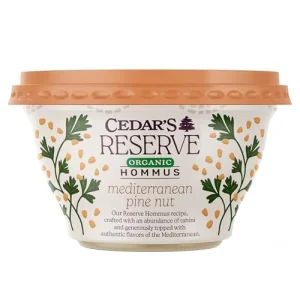 CEDARS MEDITERRANEAN FOOD Organic Cedar's Reserve Pine Nut Hommus, 10 OZ