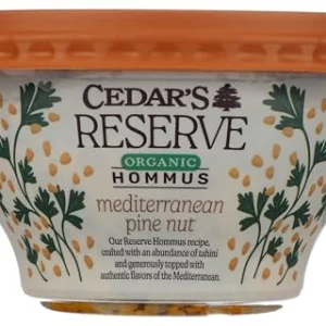 CEDARS MEDITERRANEAN FOOD Organic Cedar's Reserve Pine Nut Hommus, 10 OZ