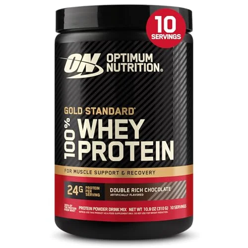 Optimum Nutrition Gold Standard 100% Whey Protein Powder, Double Rich Chocolate,