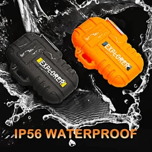 2 Pack Waterproof Lighter Outdoor Windproof Torch Lighters Dual Arc Butane Electric Lighters USB Rechargeable Lighters Flameless Plasma Lighter Camping Hiking Adventure Survival