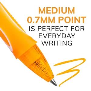 BIC Gelocity Quick Dry Assorted Colors Gel Pens, Medium Point (0.7mm), 12-Count Pack, Retractable Gel Pens With Comfortable Full Grip