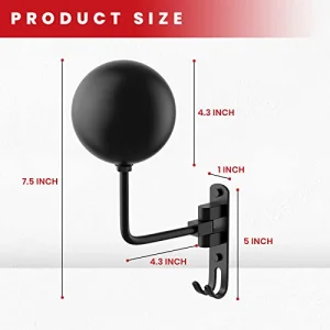 Helmet Hanger Wall Mount 180Â° Swivel Helmet Holder for Motorcycle Bike Racing Outerwear Sports Gear