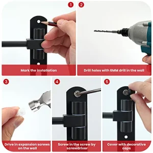 Helmet Hanger Wall Mount 180Â° Swivel Helmet Holder for Motorcycle Bike Racing Outerwear Sports Gear