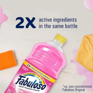 Fabuloso Multi-Purpose Cleaner & Floor Cleaner, 2X Concentrated, Watermelon Scent, 56 fluid ounces