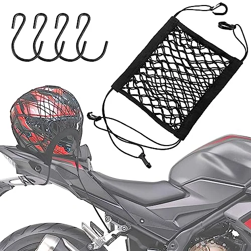 Upgrade Cargo Net for Motorcycle Helmet Storage, 10