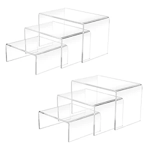 2 Sets Acrylic Display Risers(3