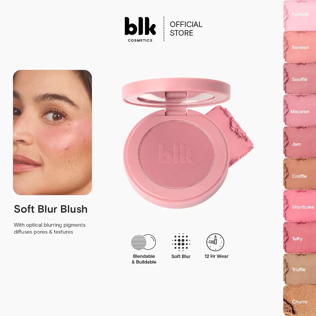 blk cosmetics soft blur powder blush