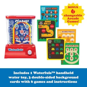 Original Waterfuls Classic Handheld Water Games â Kids Games, Retro Travel Games, Fidget Toys for Kids, Autism Toys, 6 Interchangeable Back Panels, Screen Free Play, Portable, Ages 3+