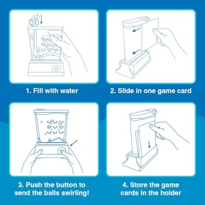 Original Waterfuls Classic Handheld Water Games â Kids Games, Retro Travel Games, Fidget Toys for Kids, Autism Toys, 6 Interchangeable Back Panels, Screen Free Play, Portable, Ages 3+