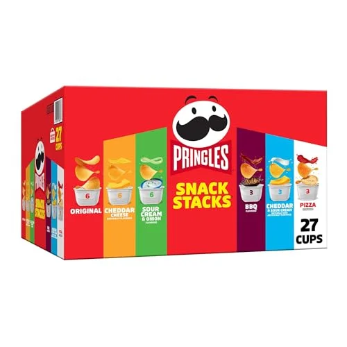 Pringles Potato Crisps Chips, Snack Stacks, Lunch Snacks, Office and Kids Snacks