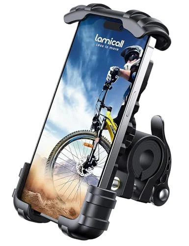 Lamicall Bike Phone Holder, Motorcycle Mount - Motorcycle Phone Holder, Handleba