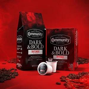 Community Coffee Dark & Bold Intense Blend, Dark Roast Ground Coffee, 12 Ounce Bag (Pack of 1)