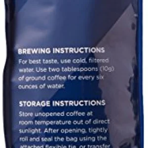 Amazon Fresh Organic Fair Trade Sumatra Ground Coffee, Dark Roast, 12 Ounce