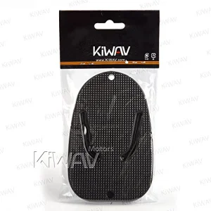 KiWAV Motorcycle Kickstand Pad Plate Support Accessory - Black - Soft Ground, Grass, Hot Pavement, Outdoor Parking, Anti Sinking