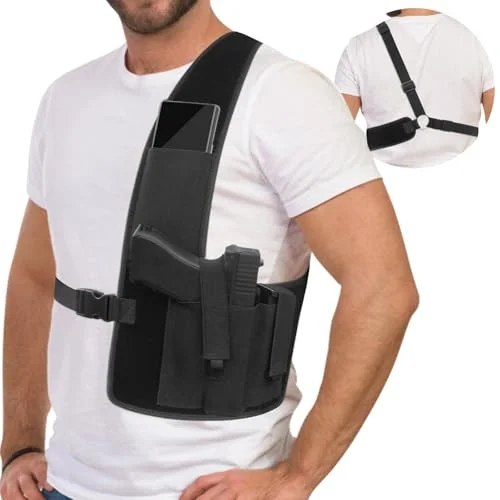 Gun Holster for Men Women Concealed Carry, Universal Shoulder Holster, Adjustabl