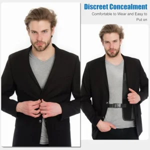 Gun Holster for Men Women Concealed Carry, Universal Shoulder Holster, Adjustable Chest Holsters for Pistols, Fits 1911, Glock 17/19/23, Beretta 92FS, S&Sauer P320/P220, Right Hand