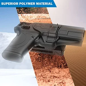 OWB Holster for M&P Shield 9mm EZ, Right-Handed Paddle Holster for S&W M&P Shield 9mm/.380 EZ M2.0 Gun, 60Â° Adjustable Level â ¡ Retention Belt Pistol Holsters with Quick Release Button, Open