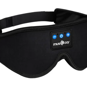 MUSICOZY Sleep Headphones, Bluetooth 5.4 Sleep Mask Headband Headphones Sleeping Eye Mask, Wireless Music Earbuds Earphones with HD Stereo Speakers for Side Sleepers, Cool Gadgets Unique