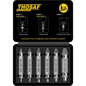 Gifts for Men,Damaged Screw Extractor Set-Father's Day Gifts from Wife Daughter Son,Mens Gifts,Husband,Stripped Screws Nuts & Bolts Drill Bit Tools for Easy Removal of Rusty