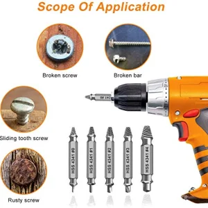 Gifts for Men,Damaged Screw Extractor Set-Father's Day Gifts from Wife Daughter Son,Mens Gifts,Husband,Stripped Screws Nuts & Bolts Drill Bit Tools for Easy Removal of Rusty