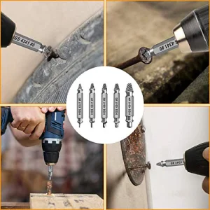 Gifts for Men,Damaged Screw Extractor Set-Father's Day Gifts from Wife Daughter Son,Mens Gifts,Husband,Stripped Screws Nuts & Bolts Drill Bit Tools for Easy Removal of Rusty