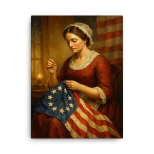 Betsy Ross Sewing the American Flag