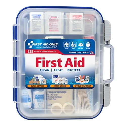 First Aid Only 91247 OSHA-Compliant First Aid Kit, All-Purpose 100-Person Emerge