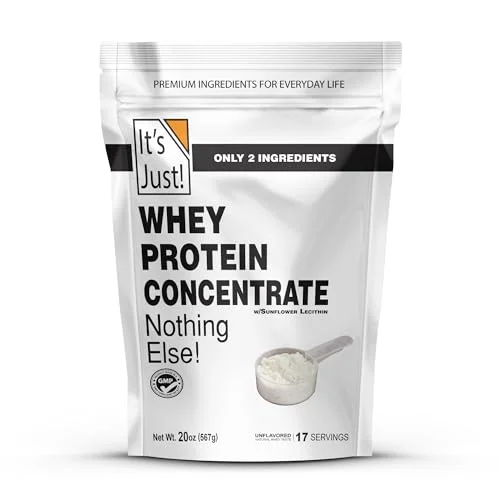 It's Just! - 100% Whey Protein Concentrate, Made in USA, RBST/rBGH Hormone Free,